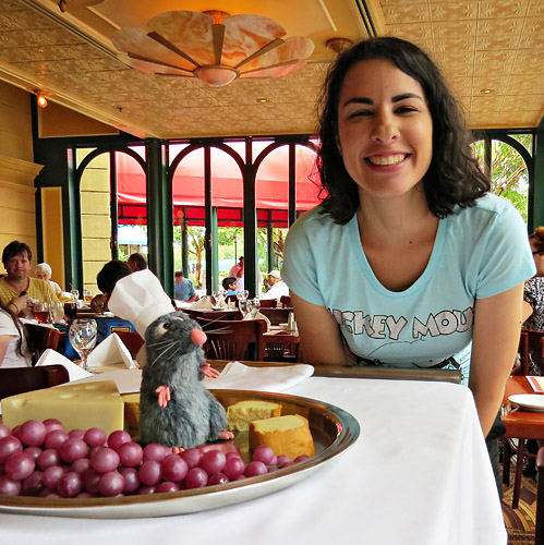 Meeting Remy from Ratatouille at Disney World