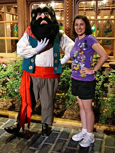 Meeting Stromboli at Disney World