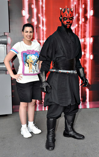 Meeting Darth Maul at Disney World