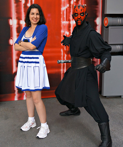 Meeting Darth Maul at Disney World