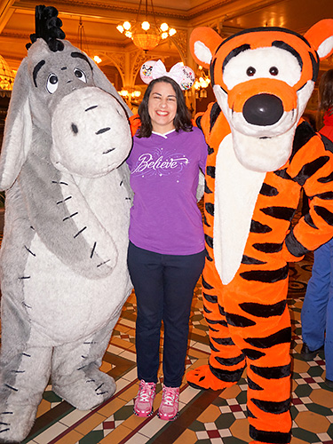 Meeting Tigger and Eeyore at Disneyland Paris