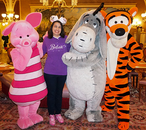 Meeting Tigger, Eeyore, and Piglet at Disneyland Paris